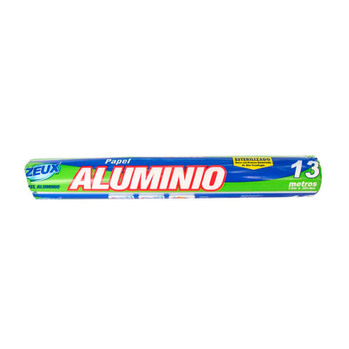 PAPEL ALUMINIO ZEUX 13MTS RPTO